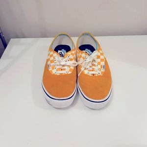 Orange white checkered VANS sz 9 men’s